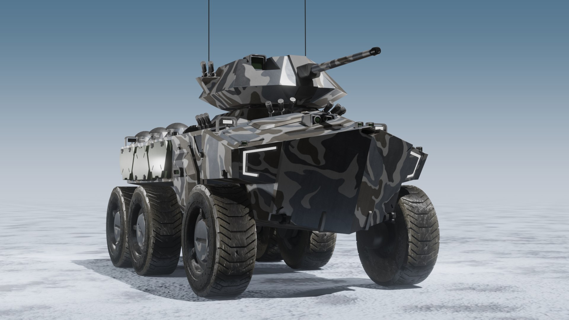3D Sci-fi APC Turret winter camouflage model https://p.turbosquid.com/ts-thumb/Ye/8CsjdF/xL/z03/png/1695121804/1920x1080/fit_q87/76e04c31afa0e5cc573b651044090396b447085d/z03.jpg