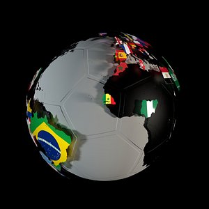 Soccer Ball with Flags