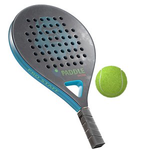 Paddle Tennis Racket and Tennis ball