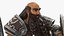 Dwarf Character in Armor Standing
