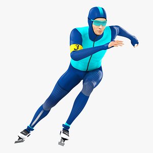 Speed Skater Animated HQ 001 Standard License model