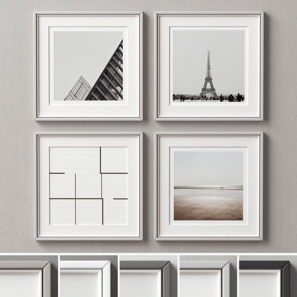 3D picture frames set - TurboSquid 1581038