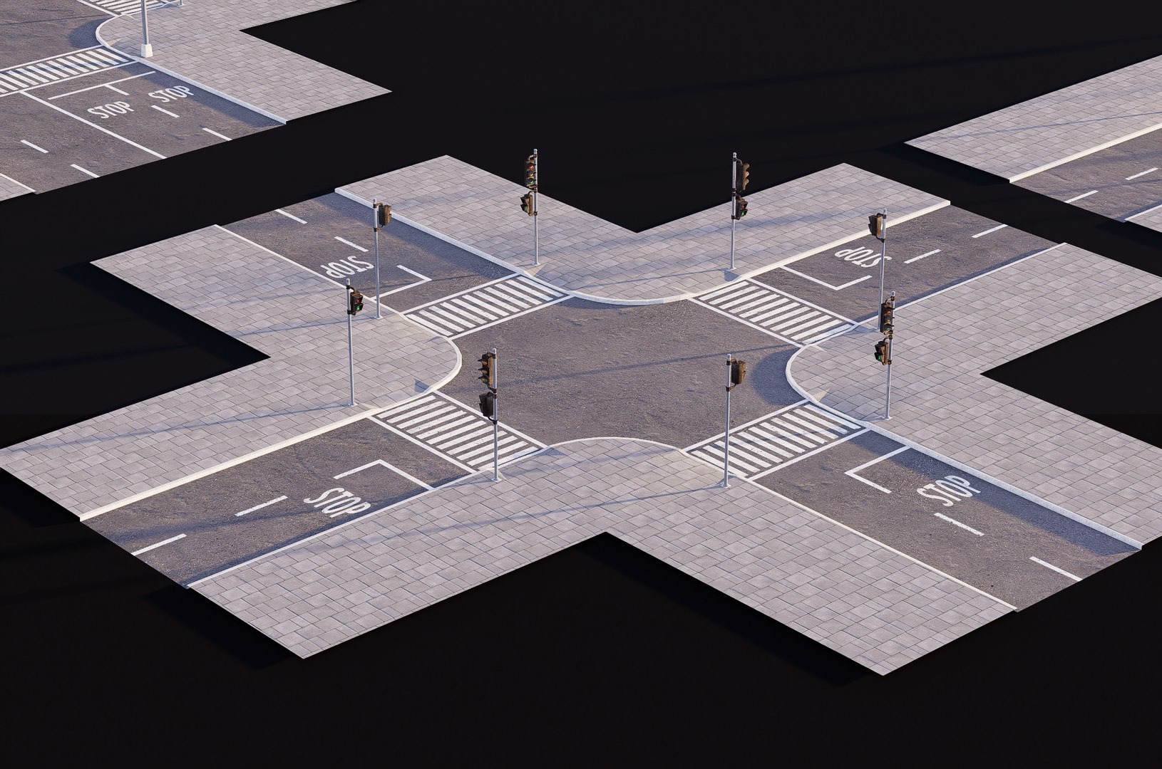 3D Highway Viaduct 3D Model 3D Model Model - TurboSquid 2383534
