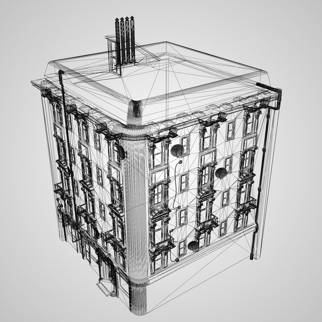 3D Old Building Model - TurboSquid 2125440
