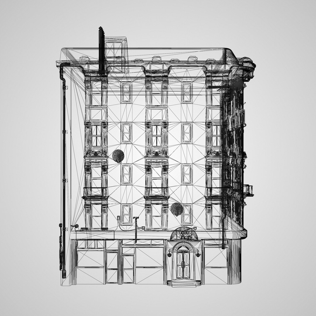 3D Old Building Model - TurboSquid 2125440