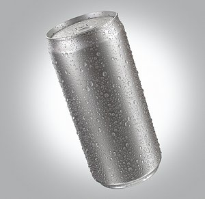 Energetic Beverage Can With Water Droplets 220ml