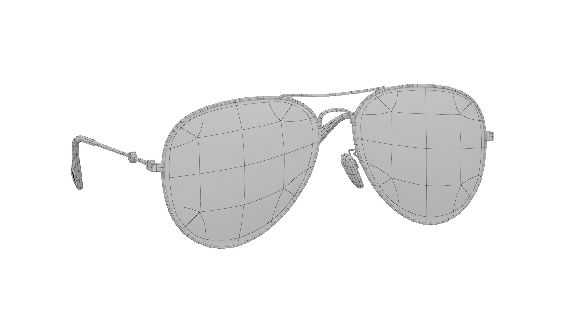 Black Sun Glasses 3D Model - .Fbx, .Obj - 123Free3DModels