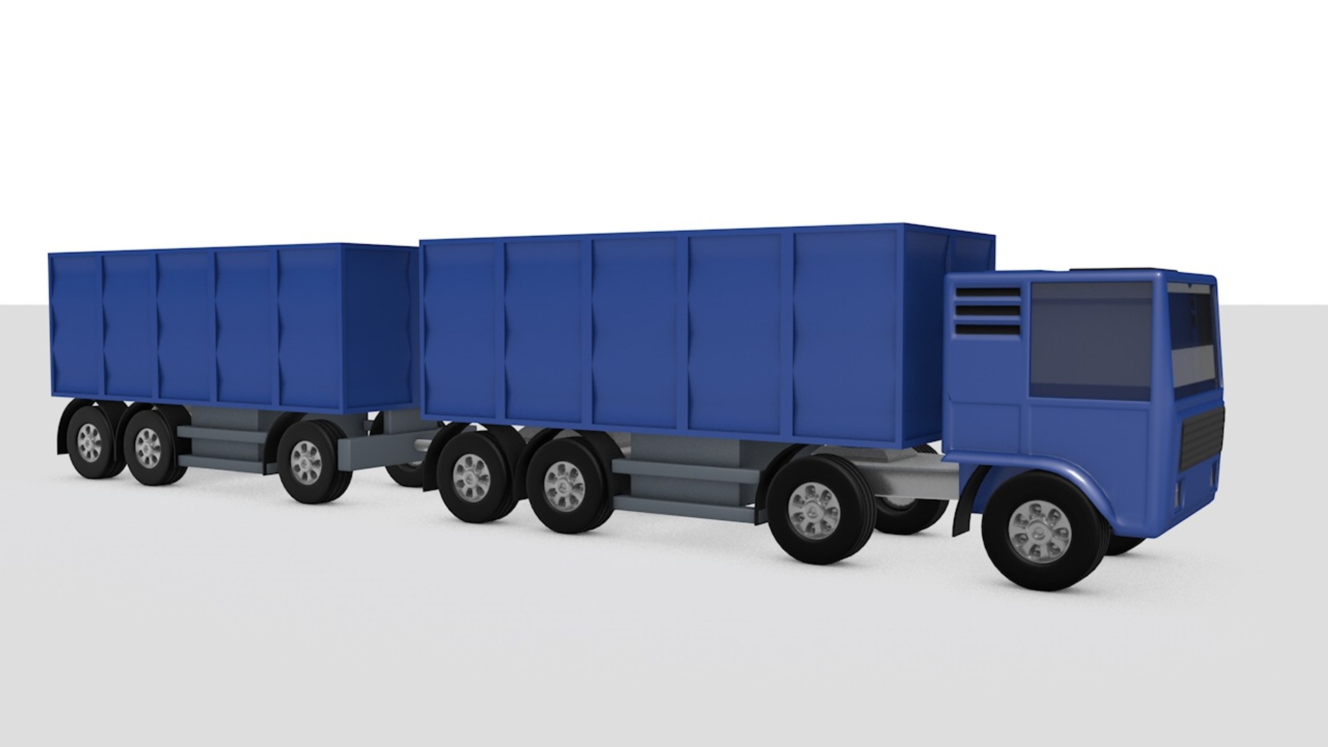 3d Model Flatbed Open Body