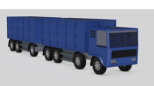 Flatbed semitruck