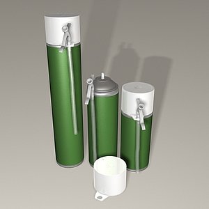 3ds max construction foam bottles
