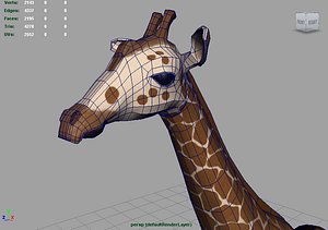 3ds max giraffe