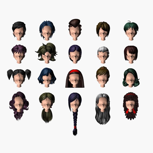 Stylized Hair Factor V3 3D model - TurboSquid 1814477 Stylized Hair Factor V3 3D model - TurboSquid 1814477