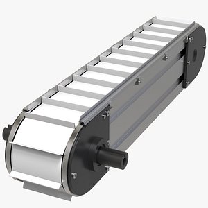 Industrial Conveyor Belt 3D model