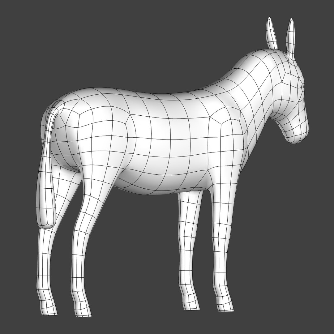 3D Donkey Mesh Model - TurboSquid 1255392