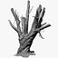 tree charred trunk willow 3d obj