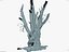 tree charred trunk willow 3d obj
