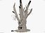 tree charred trunk willow 3d obj