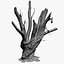tree charred trunk willow 3d obj