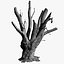tree charred trunk willow 3d obj