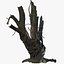 tree charred trunk willow 3d obj