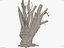 tree charred trunk willow 3d obj