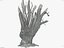 tree charred trunk willow 3d obj