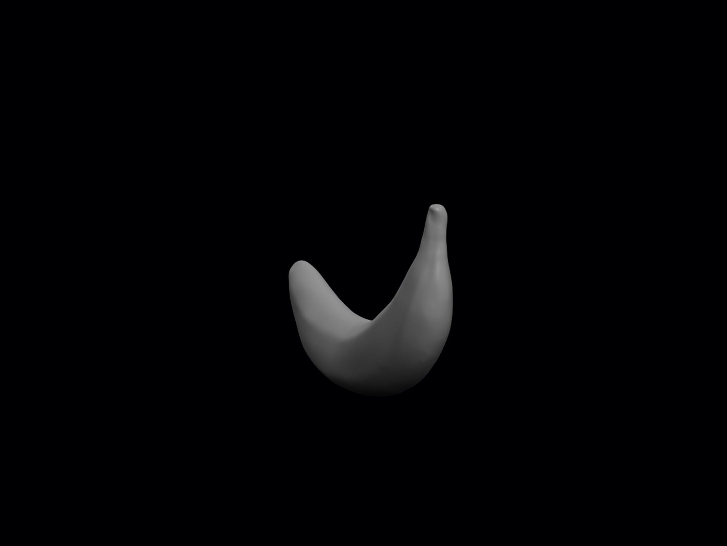 Banana Medium Poly Basic Model Model - TurboSquid 2280521