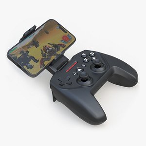 3D model SteelSeries Mobile Gaming Controller With Smartphone
