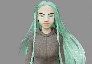 Girl and Mermaid with 6 outfits