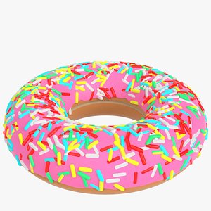 stylized donut sprinkles 3D model