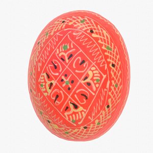 3D Easter egg 02 low-poly