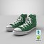 Basketball Leather Shoes Green model
