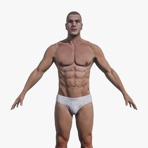 max male 01 rigged character