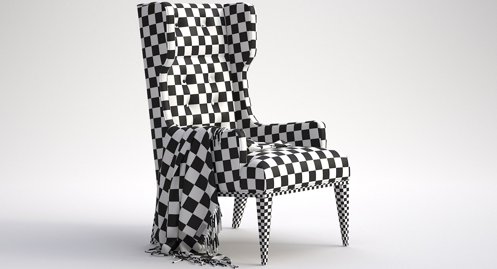 3D idol wing chair - TurboSquid 1332874