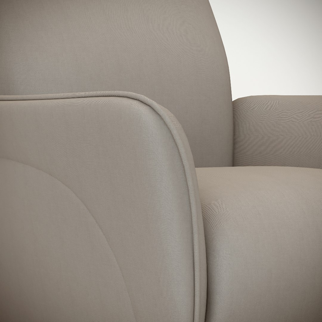 3D Model Armchair Natuzzi Sydney C258 3D Model TurboSquid 2140717