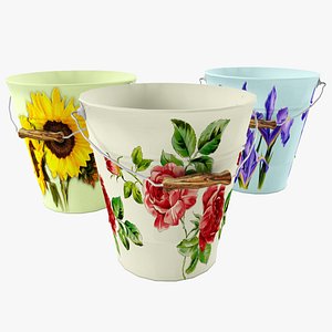 Painted bucket