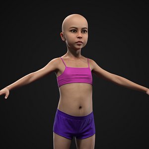Little girl 3D model