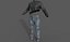 Blue Army Female Outfit for UE5x All MetaHuman Body Ready Rigged Outfit