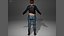 Blue Army Female Outfit for UE5x All MetaHuman Body Ready Rigged Outfit