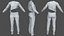 Blue Army Female Outfit for UE5x All MetaHuman Body Ready Rigged Outfit