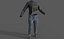 Blue Army Female Outfit for UE5x All MetaHuman Body Ready Rigged Outfit