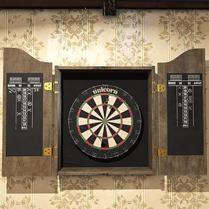 dartboard prop 3D model