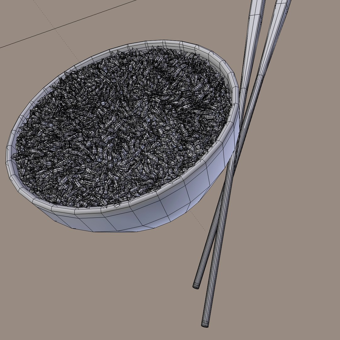 3d Rice Bowl Model