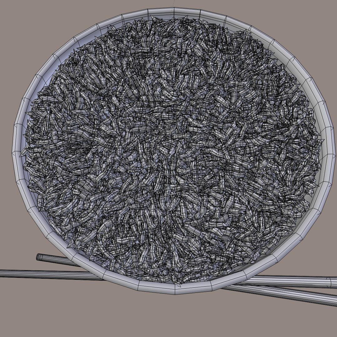 3d Rice Bowl Model