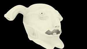 sculpted monster head 3d 3ds