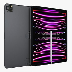modèle 3D de Apple iPad Pro 11 pouces Wi-Fi + Cellular 2018 et nouveau  crayon Apple - TurboSquid 1344267