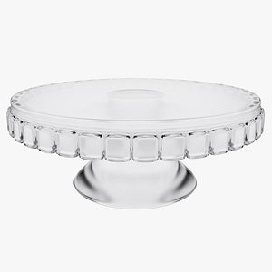 3D Glass cake stand
