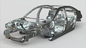 3D Car Frame model