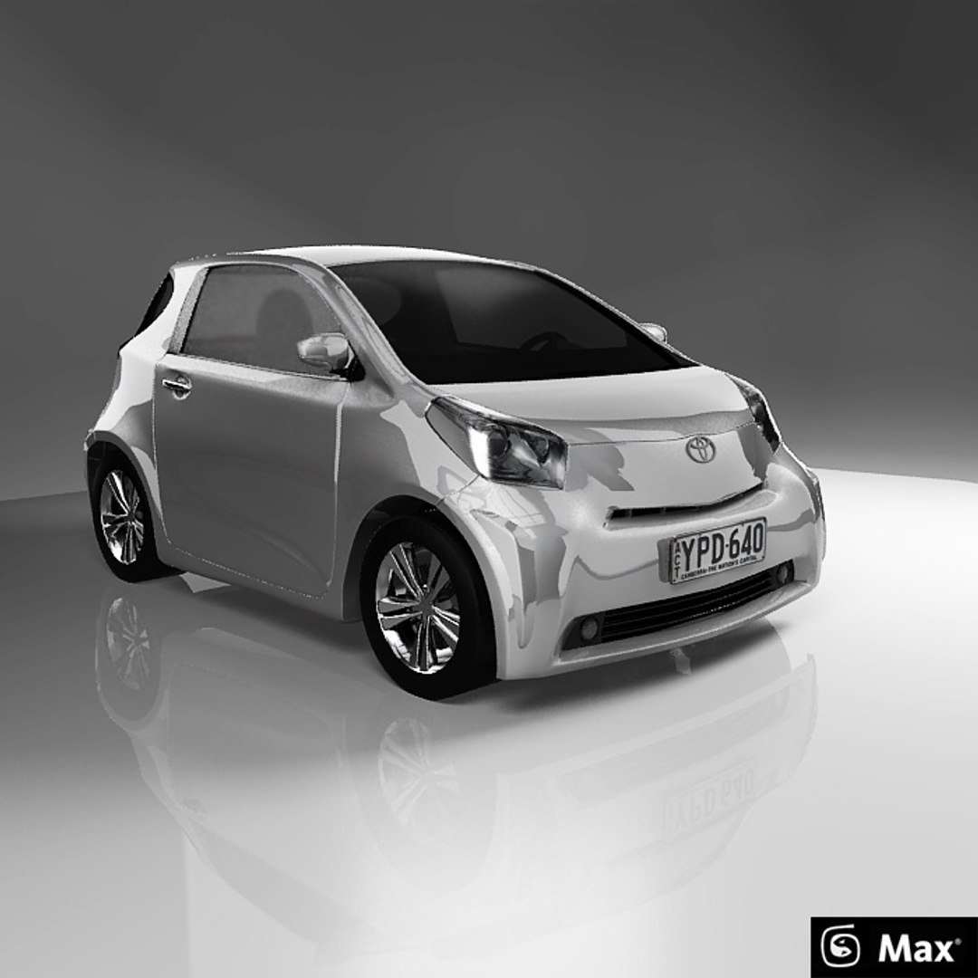 Toyota Iq Mini Car 3d Lwo