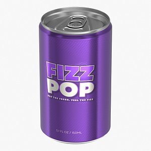 Slim Soda Can 150ml V2 3D model
